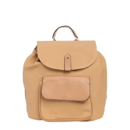 Rucsac dama camel din piele ecologica Erinna