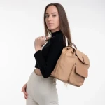 Rucsac dama camel din piele ecologica Erinna