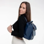 Rucsac dama albastru din piele ecologica Erinna