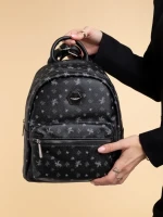 Rucsac dama David Jones negru din piele ecologica Simisola