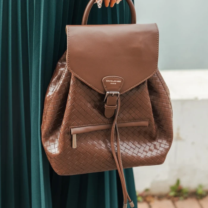 Rucsac dama David Jones maro din piele ecologica Pamila