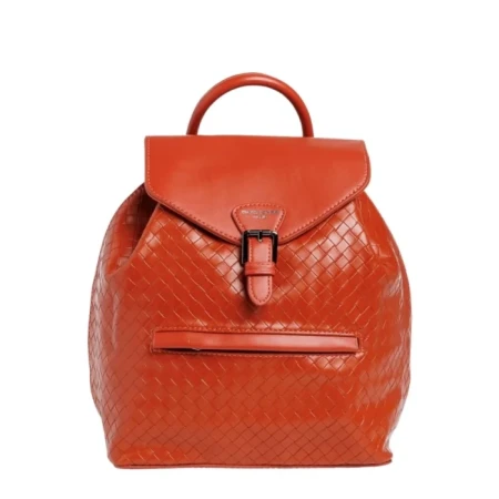 Rucsac dama David Jones maro deschis din piele ecologica Pamila