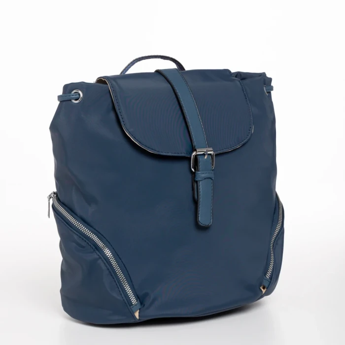Rucsac dama albastru din material textil Clotilde