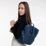 Rucsac dama albastru din material textil Clotilde
