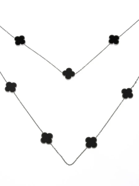 Colier YP-38 ARGINTIU-NEGRU | MEI