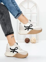 Pantofi Sport Dama cu Platforma 3A1 WHITE | MEI