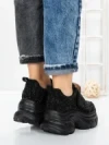 Pantofi Sport Dama cu Platforma 1A05 BLACK | MEI