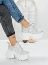 Pantofi Sport Dama cu Platforma 1A05 WHITE | MEI