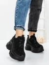 Pantofi Sport Dama cu Platforma 3561 BLACK | MEI