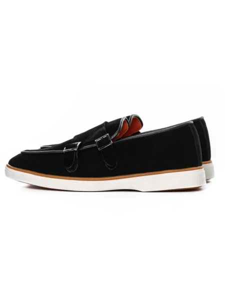 Mocasini Barbati din piele naturala 5NXE57 BLACK | PANTOFUL