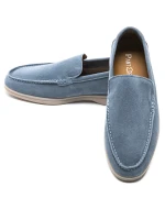 Mocasini Barbati din piele naturala 5NXE58 Albastru | ... » MeiShop.Ro