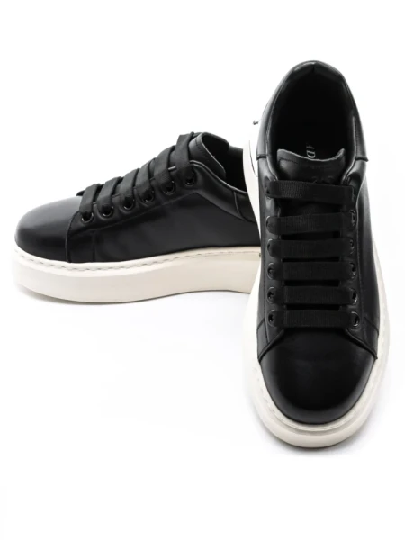 Pantofi Sport Barbati din piele naturala 5303 BLACK | ADVANCER