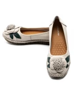 Balerini Dama din piele naturala 1817-6 CREAM | ADVANCER