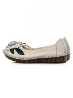 Balerini Dama din piele naturala 1817-6 CREAM | ADVANCER