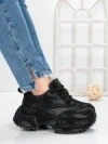 Pantofi Sport Dama cu Platforma 5WL109 BLACK | MEI