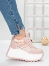Pantofi Sport Dama cu Platforma 5WL111 PINK | MEI