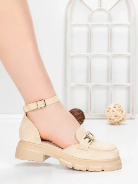Pantofi Casual Dama 5H59 BEIGE | MEI