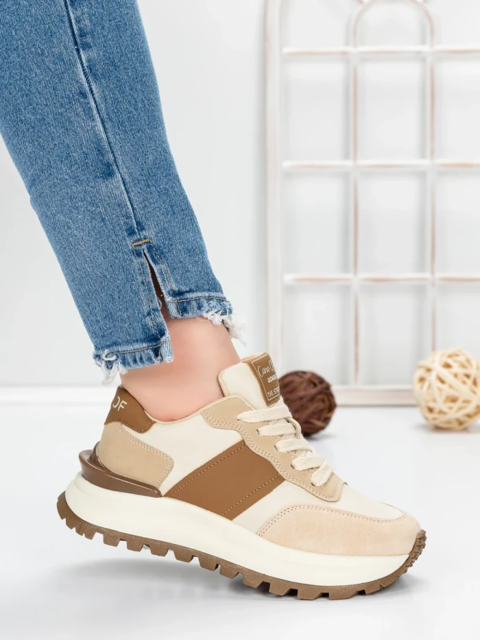 Sneakers Dama 5WL117 BROWN | MEI