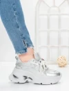 Pantofi Sport Dama cu Platforma 5WL120 GREY | MEI