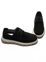 Pantofi Casual Barbati din piele naturala 8099 BLACK | ADVANCER