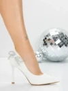 Pantofi Stiletto 5DC30 WHITE | MEI