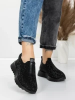 Sneakers Dama 5H67 BLACK | MEI