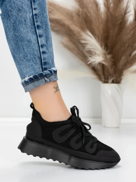 Sneakers Dama 5H71 BLACK | MEI