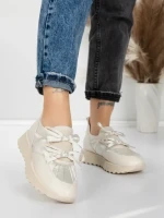 Sneakers Dama 5H70 BEIGE | MEI