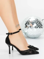 Pantofi Stiletto 5GZ88 BLACK | MEI