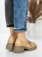 Pantofi Casual Dama din piele naturala 558058-7 APRICOT | ADVANCER