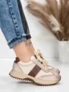 Pantofi Sport Dama din piele naturala KM3309 COFFEE | ADVANCER
