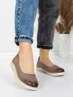 Balerini Dama din piele naturala 6651 DARK APRICOT | ADVANCER