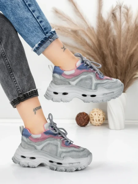 Pantofi Sport Dama din piele naturala HY2926-1 PINK | FRANCO GERARDO