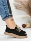 Pantofi Sport Dama din piele naturala 2535 BLACK | FRANCO GERARDO