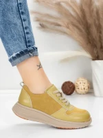 Pantofi Sport Dama din piele naturala 16-2 GREEN | FRANCO GERARDO