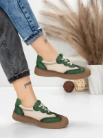 Pantofi Sport Dama din piele naturala 65852 GREEN | FRANCO GERARDO
