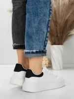 Sneakers Dama 8923 WHITE-BLACK | MEI