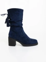 Cizme dama albastre din material textil Lumina