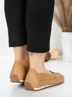 Balerini Dama din piele naturala 5001-1 APRICOT | FORMATIONE