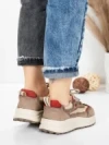 Pantofi Sport Dama din piele naturala 773 RED | FRANCO GERARDO