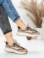 Pantofi Sport Dama din piele naturala 773 BLACK | FRANCO GERARDO