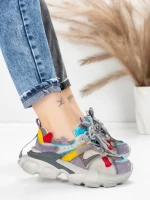 Pantofi Sport Dama din piele naturala HY5782 PURPLE-BLUE | FRANCO GERARDO