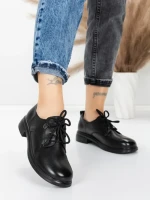 Pantofi Casual Dama din piele naturala 5211507 BLACK | ADVANCER