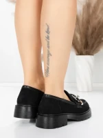 Pantofi Casual Dama din piele naturala 8991F BLACK | ADVANCER