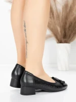 Pantofi cu toc din piele naturala 25876-13 BLACK | ADVANCER