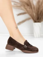 Pantofi Casual Dama din piele naturala 5820-20 COFFEE | ADVANCER