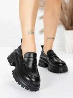 Pantofi Casual Dama din piele naturala 8307 BLACK | ADVANCER