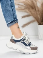 Pantofi Sport Dama din piele naturala 5A617 BLUE | ADVANCER