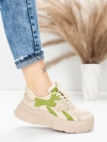 Pantofi Sport Dama din piele naturala 8255 GREEN | ADVANCER