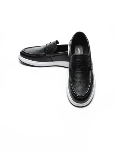 Pantofi Casual Barbati din piele naturala 10135 BLACK | ADVANCER